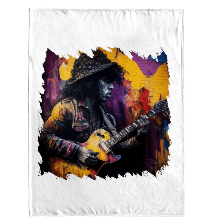 Strings Tell His Story Sherpa Blanket - Beyond T-shirts