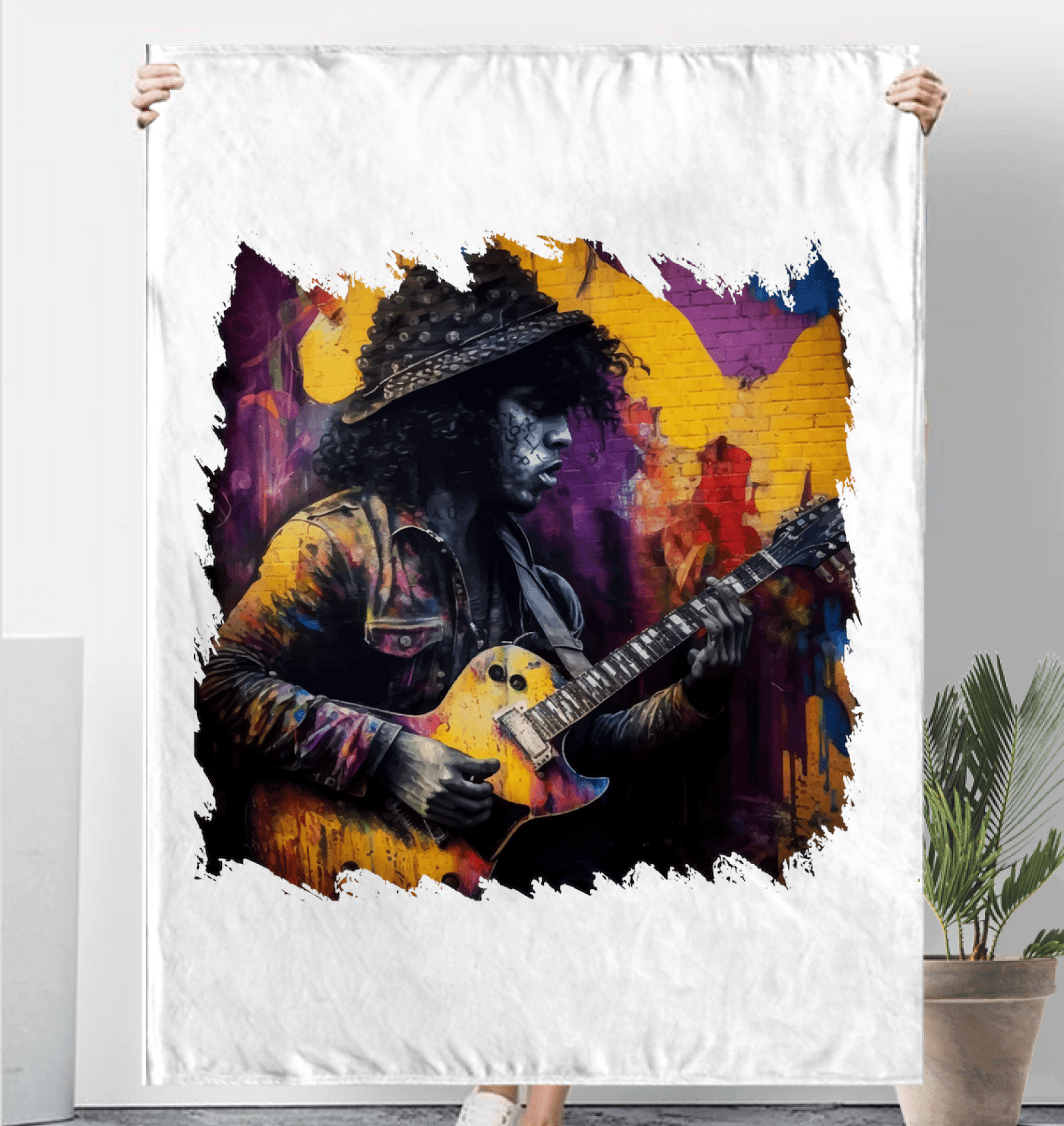 Strings Tell His Story Sherpa Blanket - Beyond T-shirts