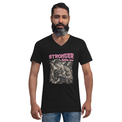 Stronger Every Day Unisex Short Sleeve V-Neck T-Shirt - Beyond T-shirts