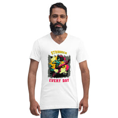 Stronger Everyday Unisex Short Sleeve V-Neck T-Shirt - Beyond T-shirts