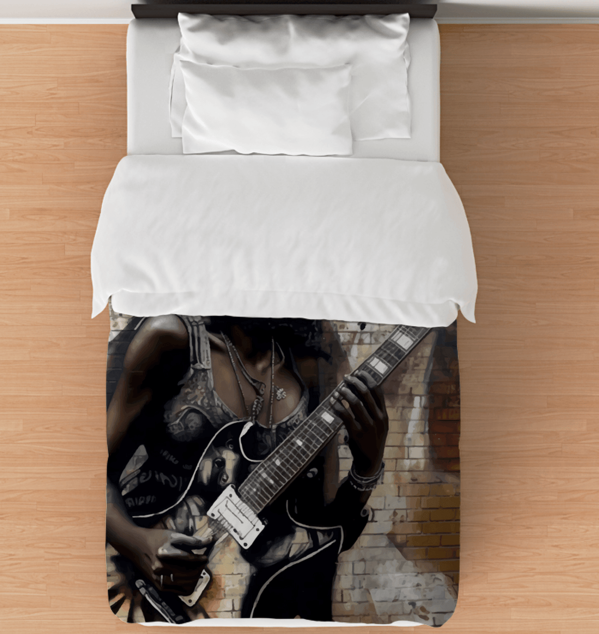 Strumming With Soul and Passion Comforter - Twin - Beyond T-shirts