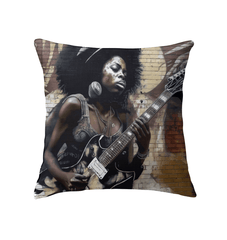 Strumming With Soul and Passion Indoor Pillow - Beyond T-shirts