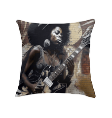 Strumming With Soul and Passion Indoor Pillow - Beyond T-shirts