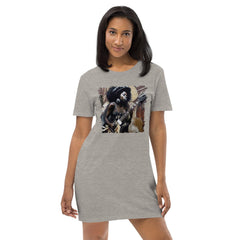 Strumming With Soul and Passion Organic Cotton T-shirt Dress - Beyond T-shirts