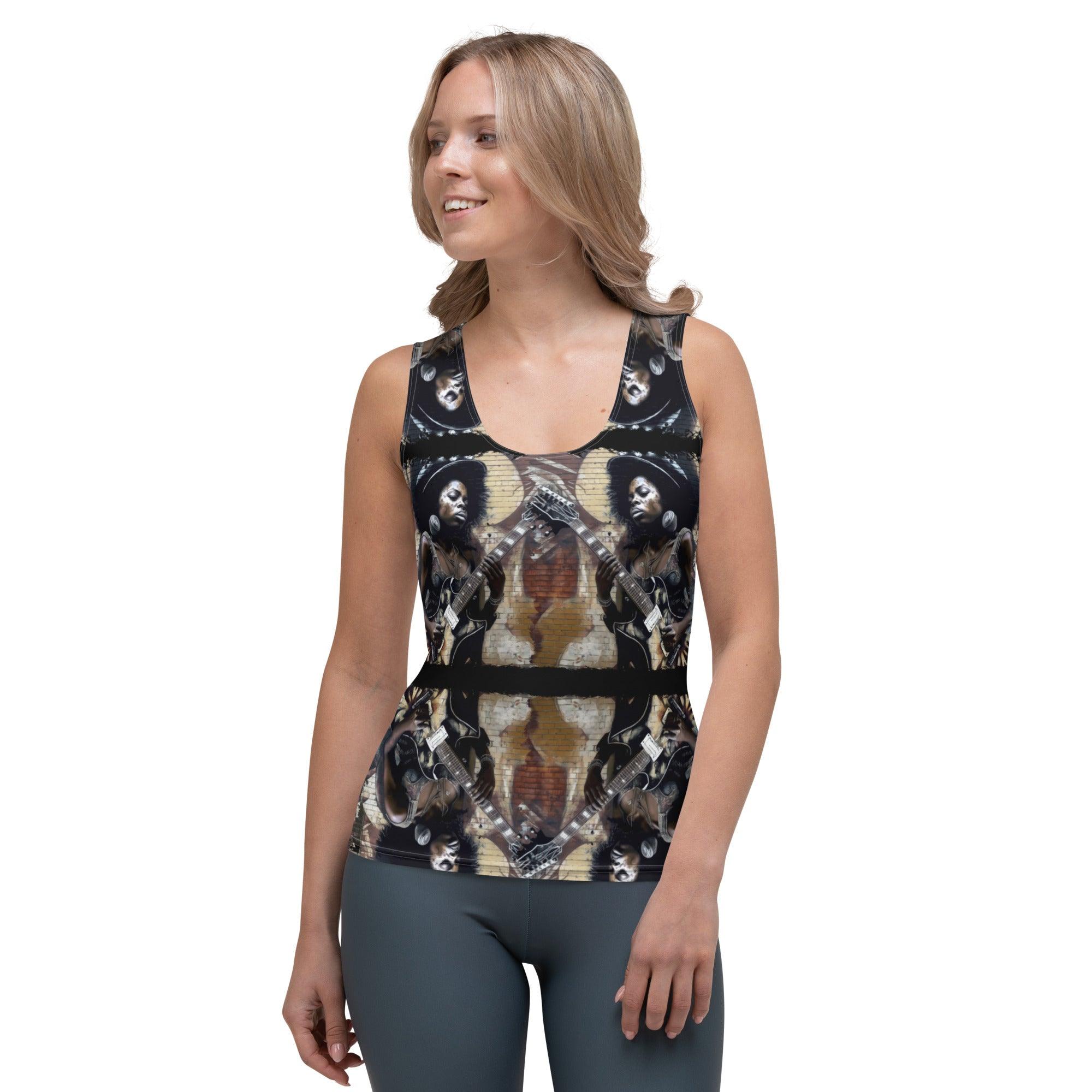 Strumming With Soul and Passion Sublimation Cut & Sew Tank Top - Beyond T-shirts
