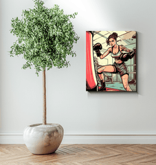 Sweat is Just Fat Crying Canvas - Lifestyle Decor