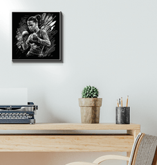 High-quality print of 'Stronger Faster Better' on wrapped canvas