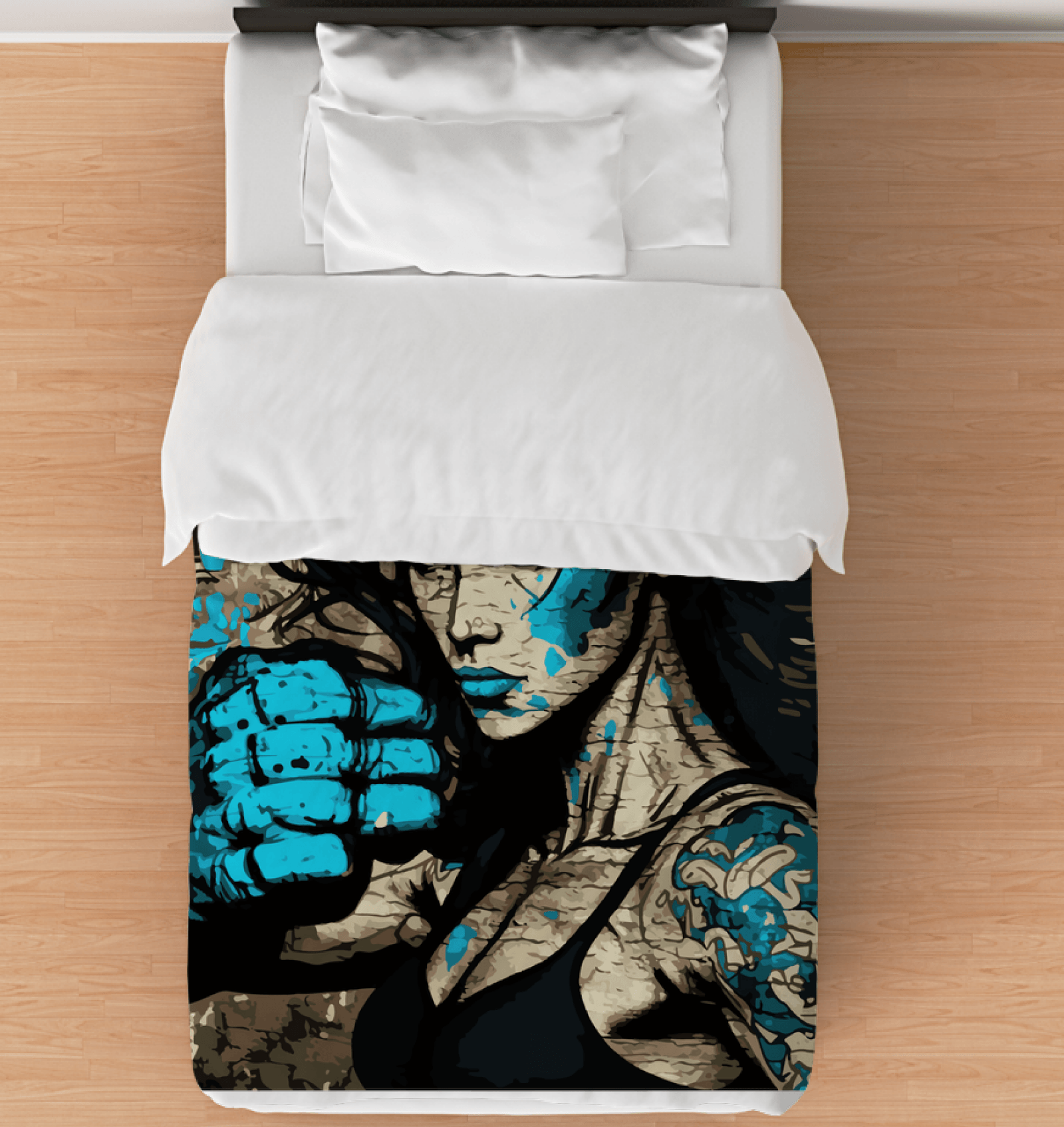 \Sweat Punch Repeat Duvet Cover - Bedroom Decor