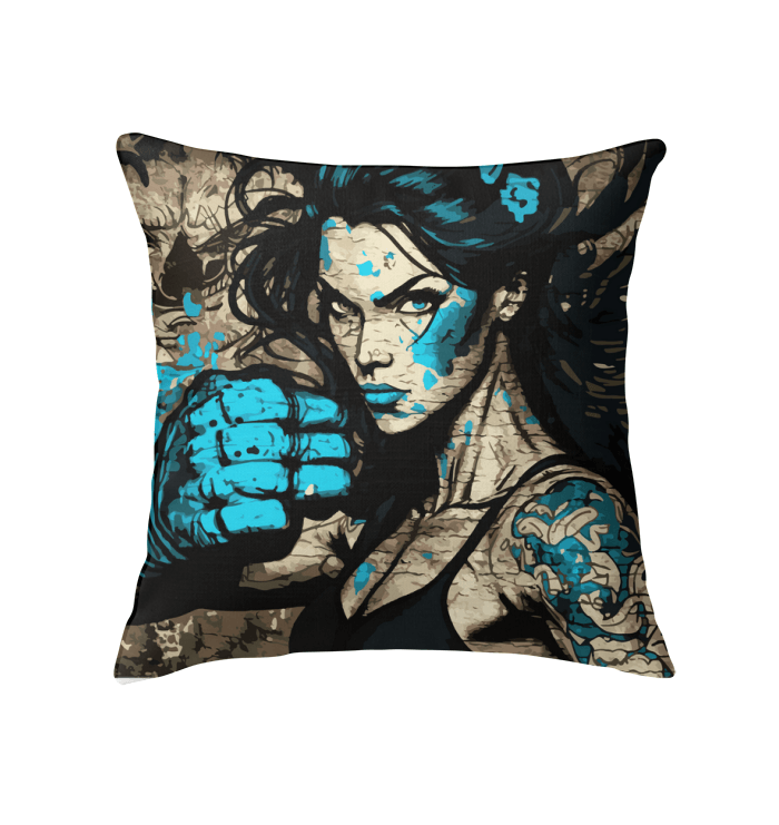 Sweat Punch Repeat Indoor Pillow - Front View