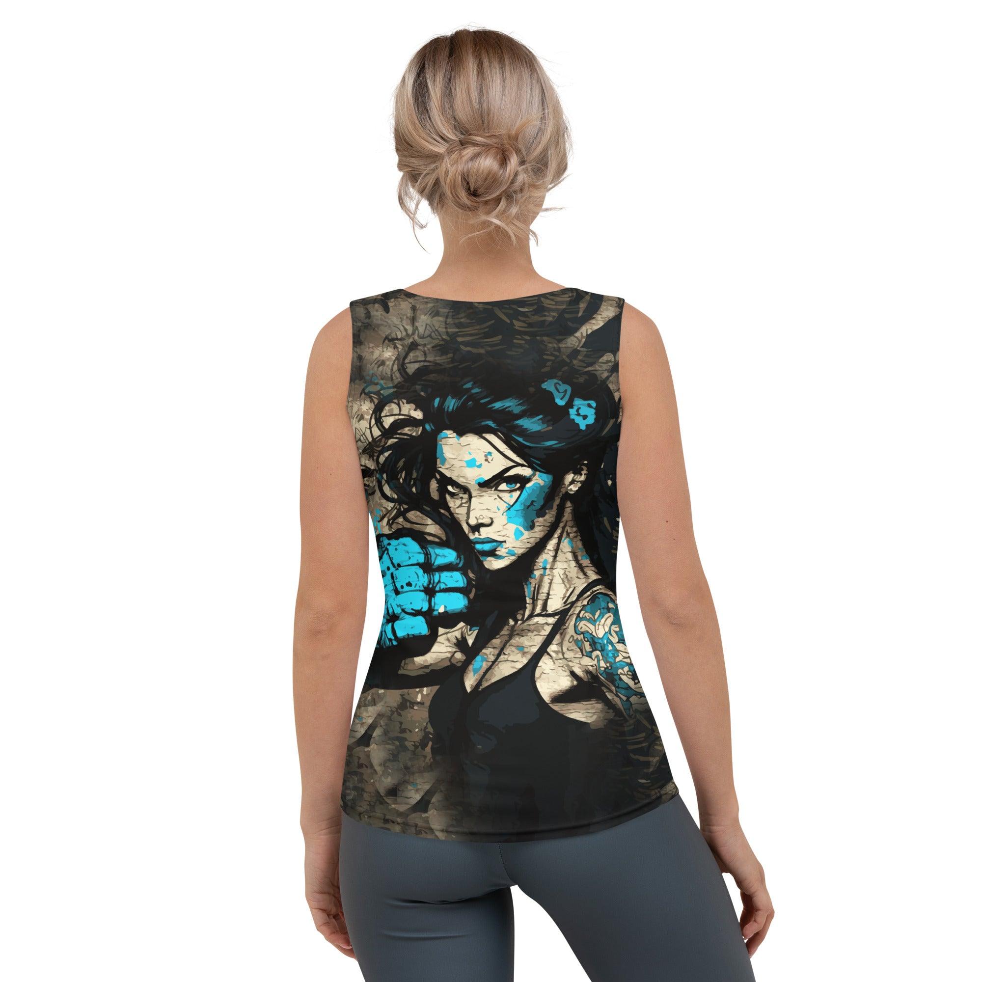 Sweat Punch Repeat Sublimation Cut & Sew Tank Top - Beyond T-shirts