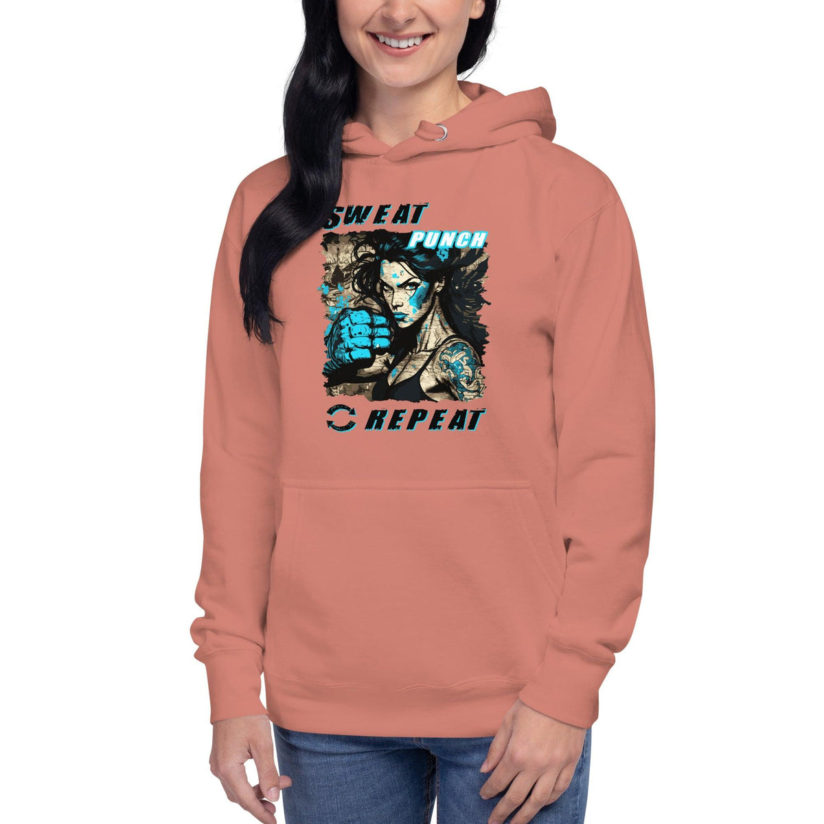 Sweat Punch Repeat Unisex Hoodie - Beyond T-shirts