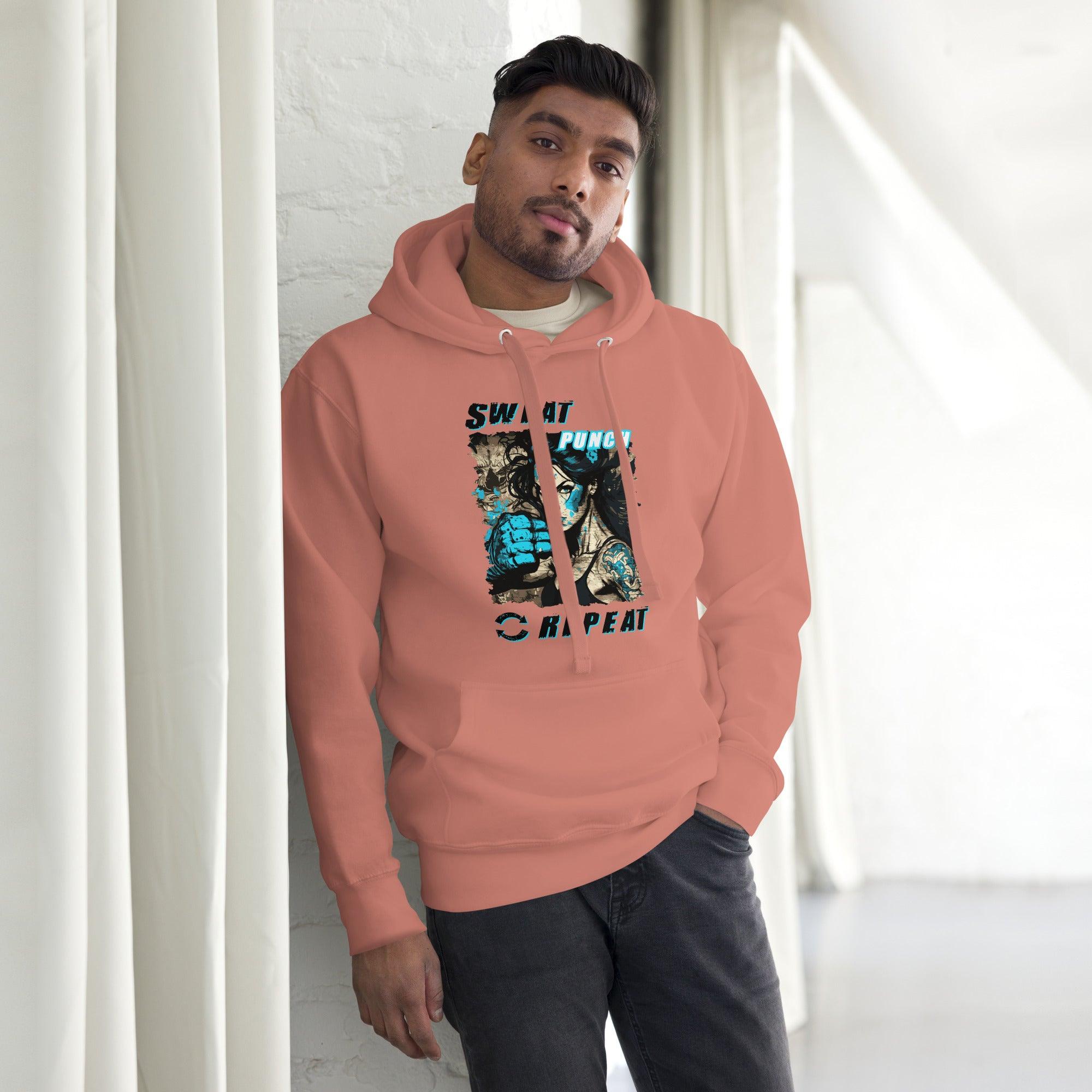 Sweat Punch Repeat Unisex Hoodie - Beyond T-shirts