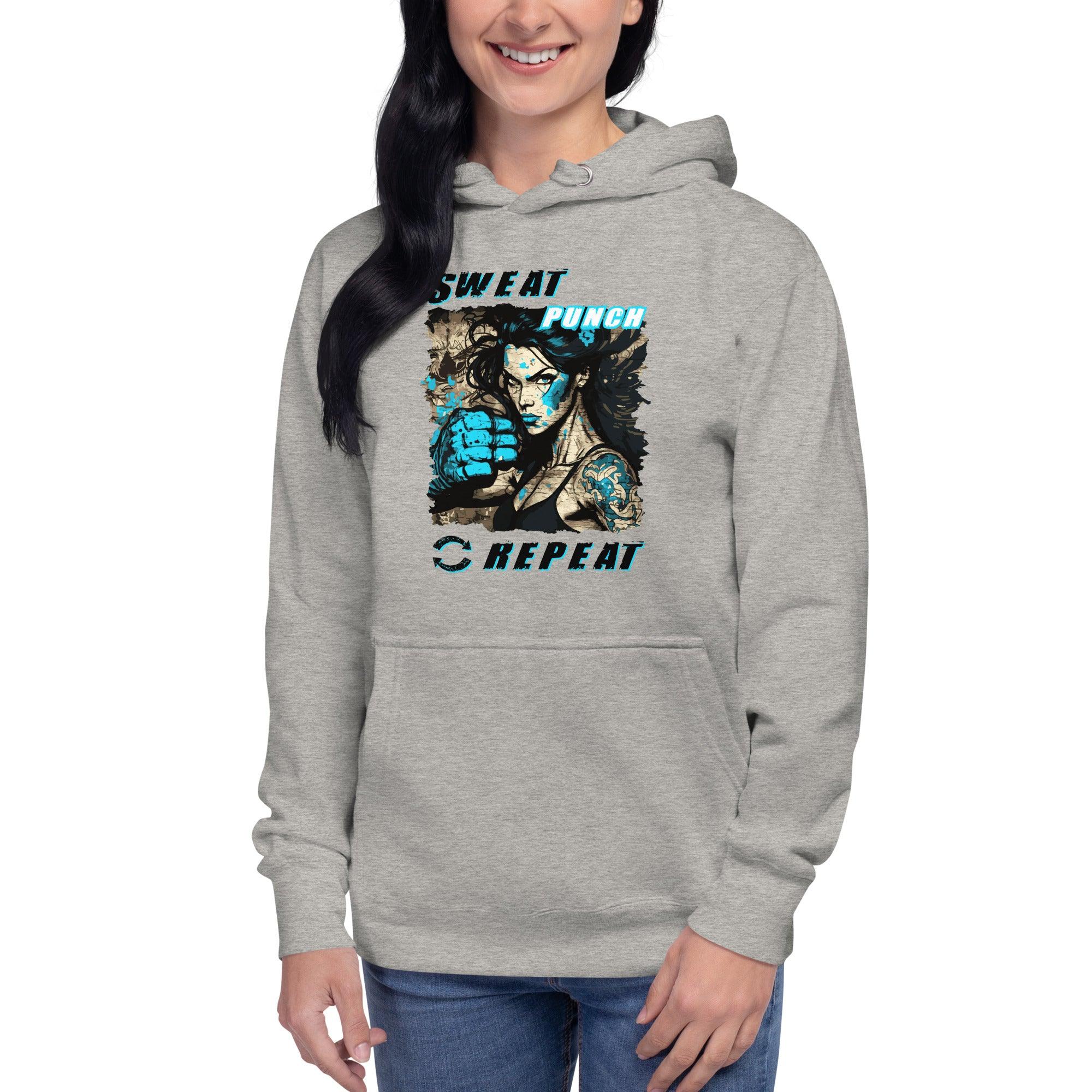 Sweat Punch Repeat Unisex Hoodie - Beyond T-shirts