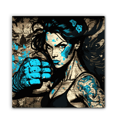 Bold and inspiring office wall art - Stronger Faster Better wrapped canvas