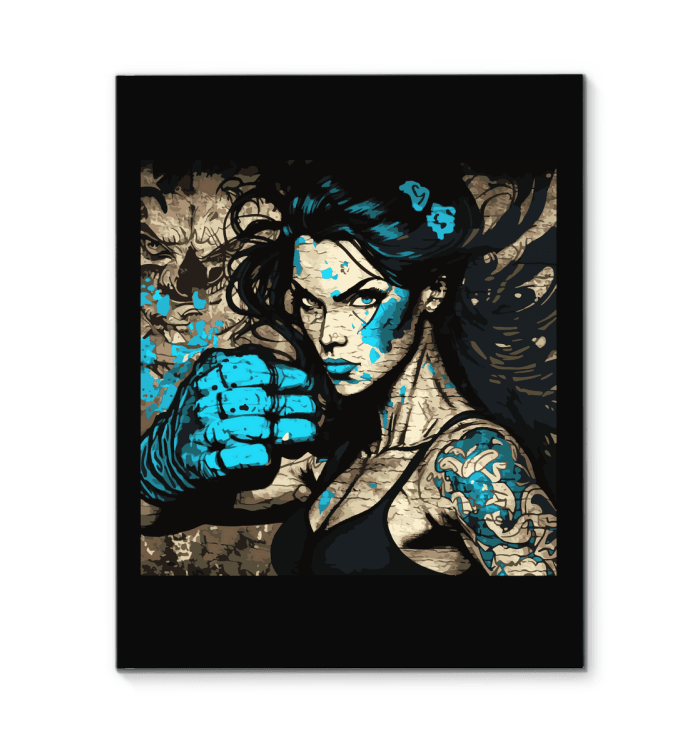 Inspirational wrapped canvas artwork titled Stronger Faster Better