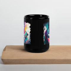 Taking Music to Infinity Black Glossy Mug - Beyond T-shirts