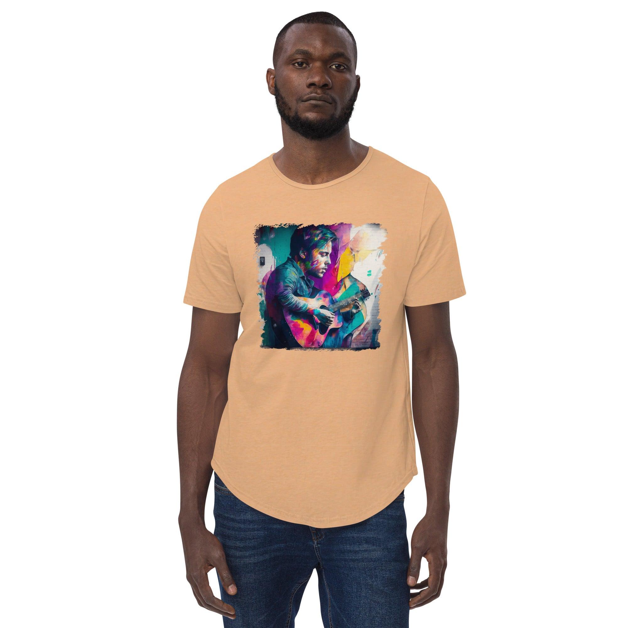 Taking Music to Infinity Men's Curved Hem T-Shirt - Beyond T-shirts