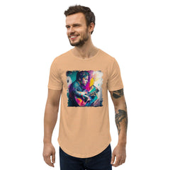 Taking Music to Infinity Men's Curved Hem T-Shirt - Beyond T-shirts