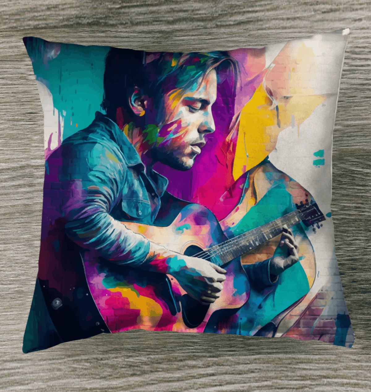 Taking Music to Infinity Outdoor Pillow - Beyond T-shirts