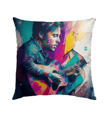 Taking Music to Infinity Outdoor Pillow - Beyond T-shirts