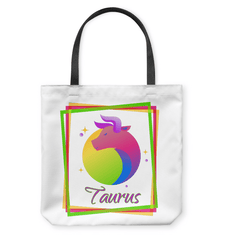 Taurus Basketweave Tote Bag | Zodiac Series 3 - Beyond T-shirts