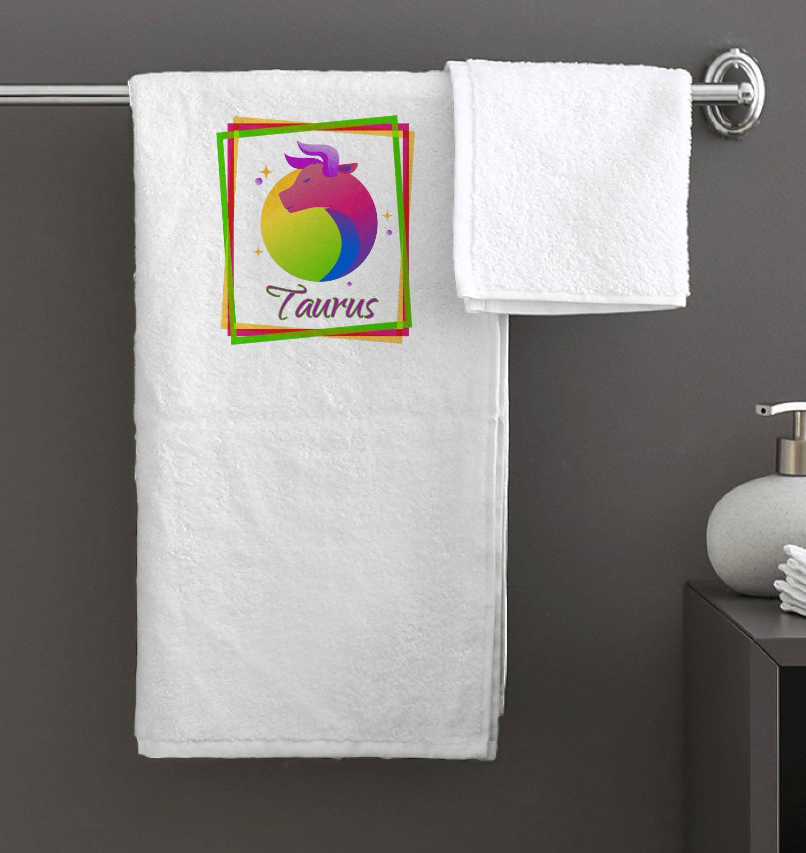 Taurus Bath Towel | Zodiac Series 3 - Beyond T-shirts