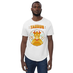 Taurus Men's Curved Hem T-Shirt | Zodiac Series 1 - Beyond T-shirts