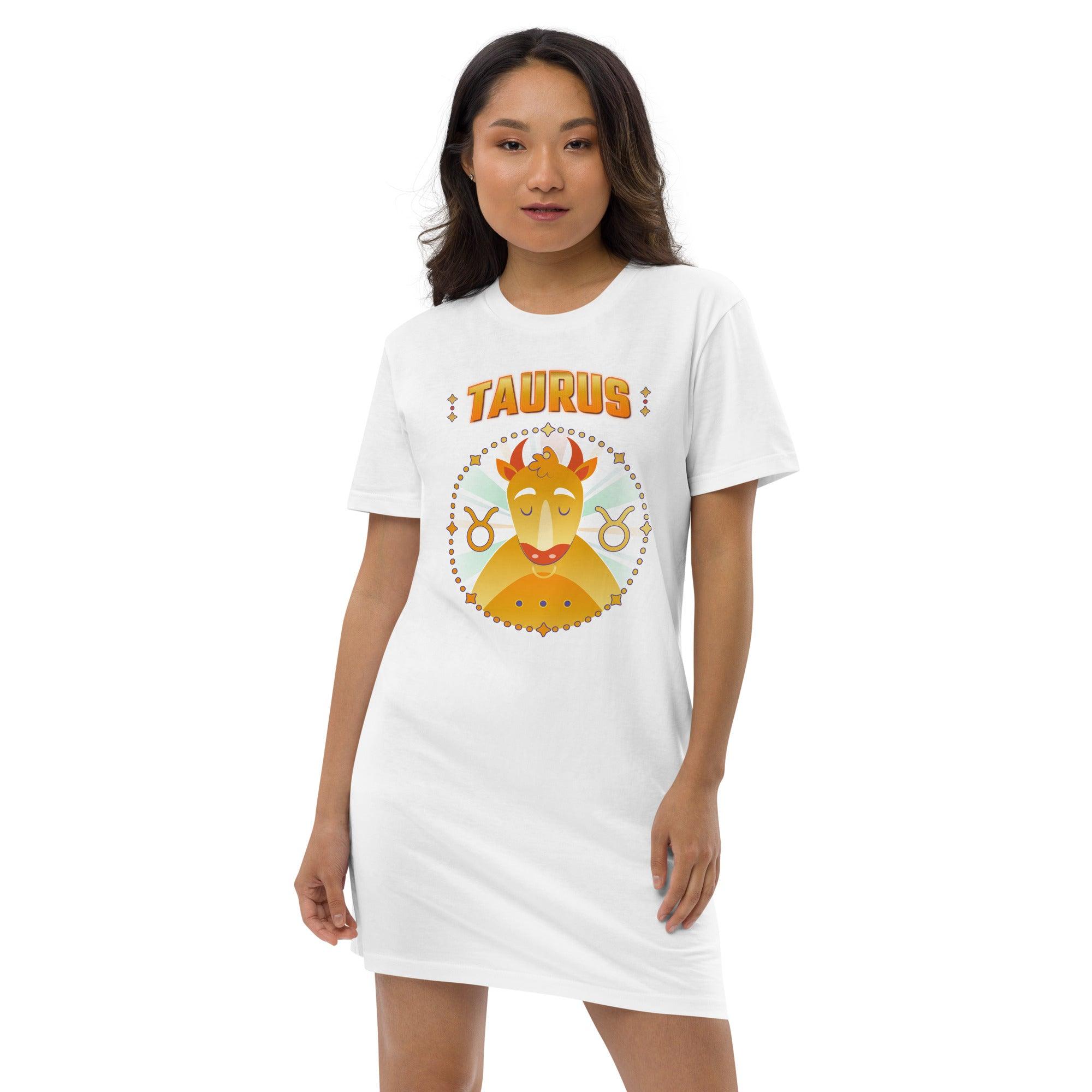 Taurus Organic Cotton T-Shirt Dress | Zodiac Series 1 - Beyond T-shirts