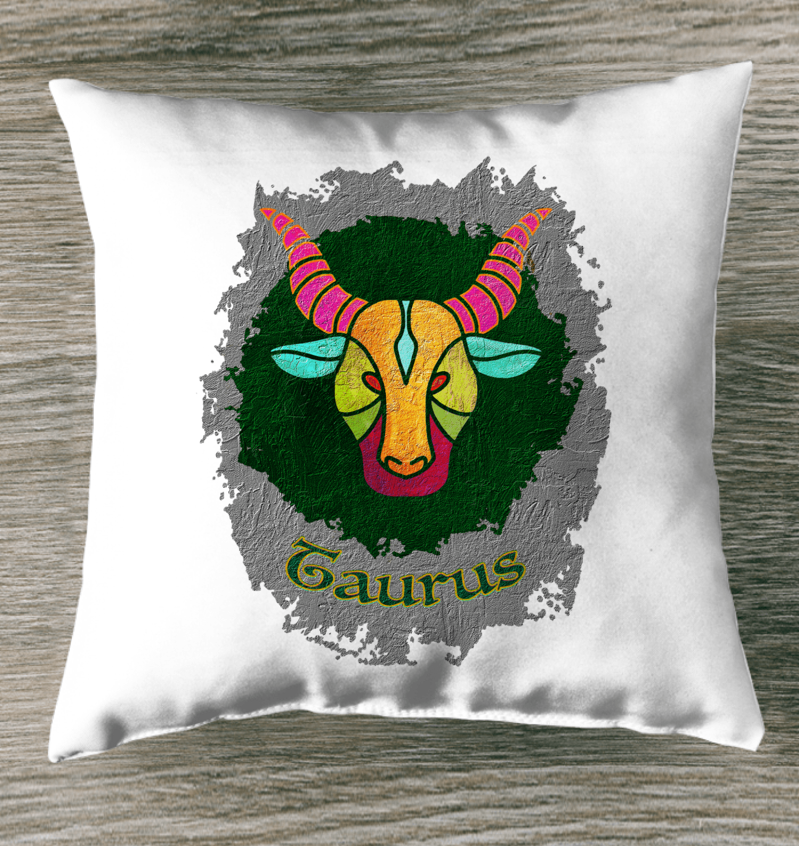 Taurus Outdoor Pillow | Zodiac Series 11 - Beyond T-shirts