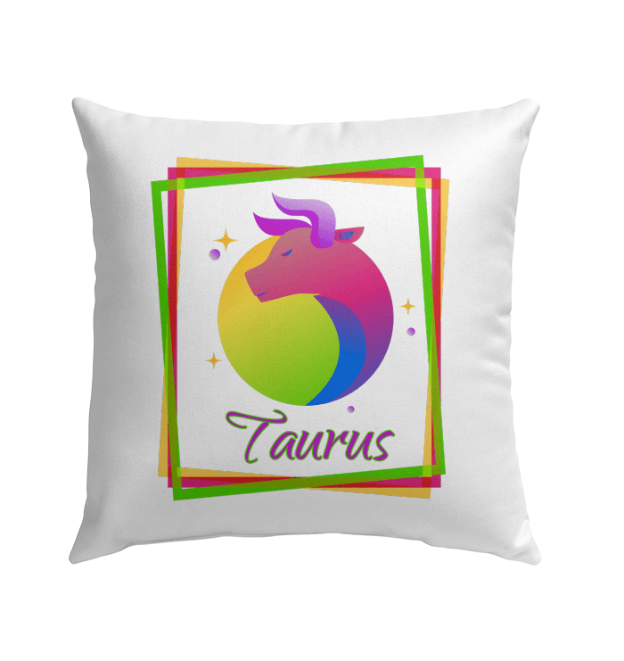 Taurus Outdoor Pillow | Zodiac Series 3 - Beyond T-shirts