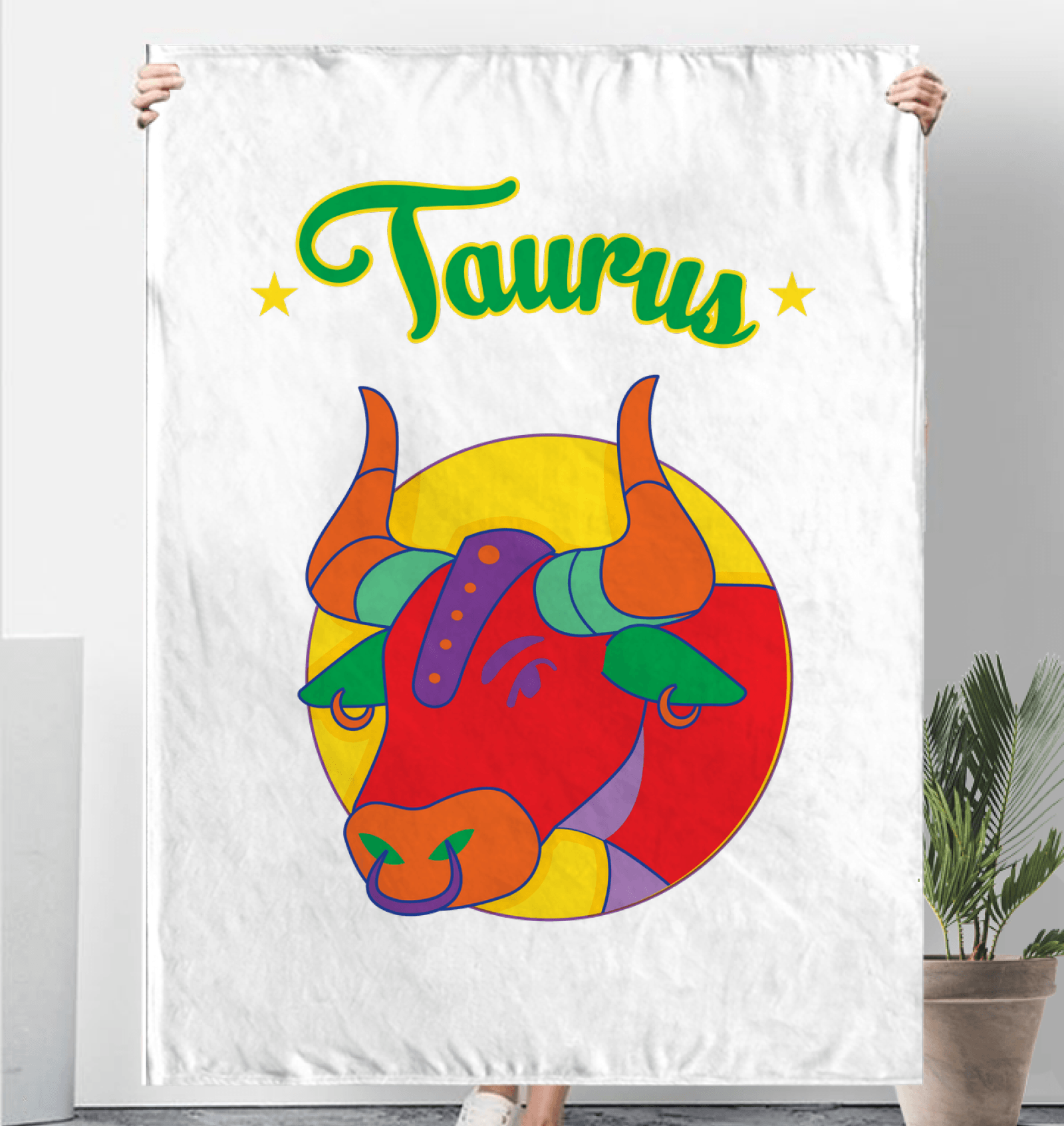 Taurus Sherpa Blanket | Zodiac Series 5 - Beyond T-shirts
