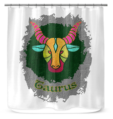 Taurus Shower Curtain | Zodiac Series 11 - Beyond T-shirts