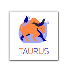 Taurus Wrapped Canvas 12x12 | Zodiac Series 4 - Beyond T-shirts