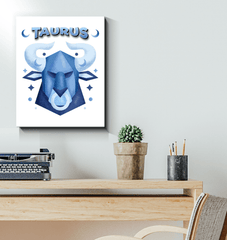 Taurus Wrapped Canvas 16x20 | Zodiac Series 2 - Beyond T-shirts