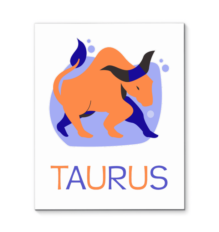 Taurus Wrapped Canvas 16x20 | Zodiac Series 4 - Beyond T-shirts