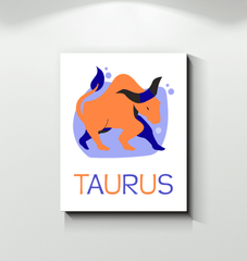 Taurus Wrapped Canvas 16x20 | Zodiac Series 4 - Beyond T-shirts