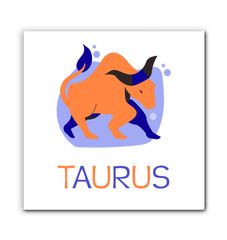 Taurus Wrapped Canvas 20x20 | Zodiac Series 4 - Beyond T-shirts