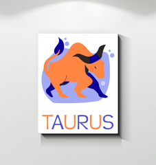 Taurus Wrapped Canvas 8x10 | Zodiac Series 4 - Beyond T-shirts