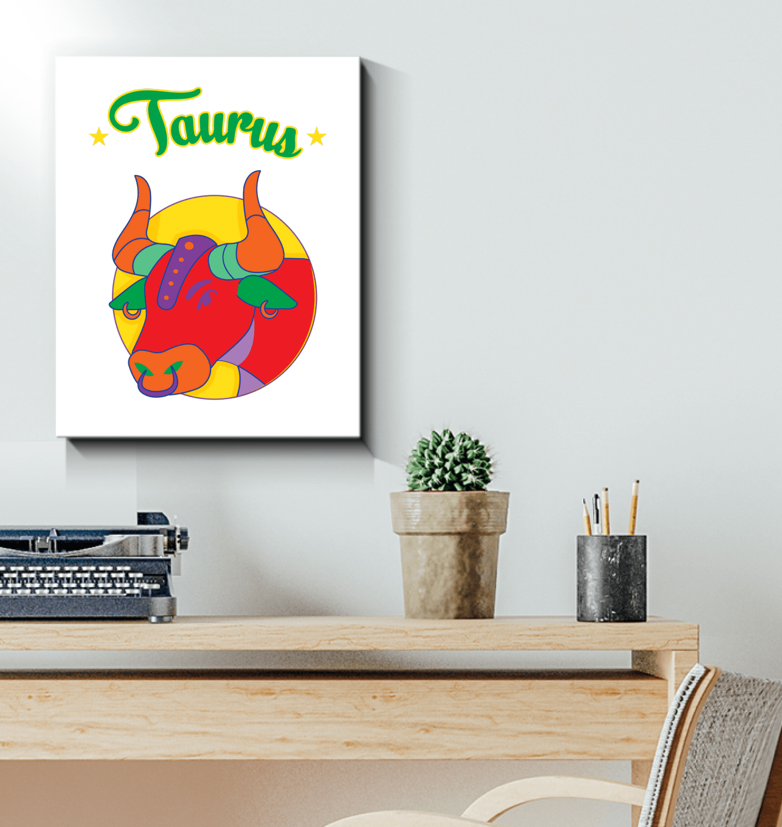 Taurus Wrapped Canvas | Zodiac series 5 - Beyond T-shirts