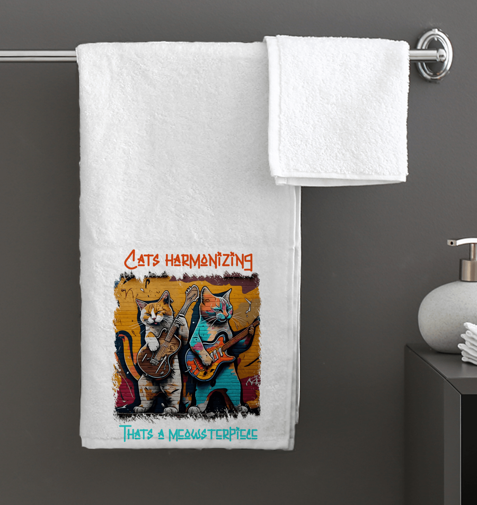 Thats A Meowsterpiece Bath Towel - Beyond T-shirts