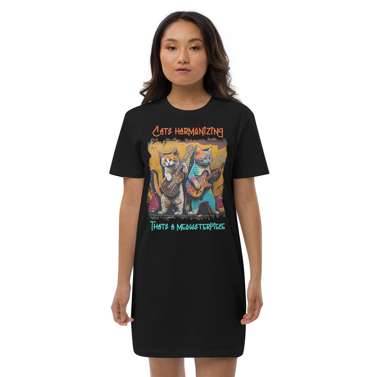 Thats A Meowsterpiece Organic cotton t-shirt dress - Beyond T-shirts