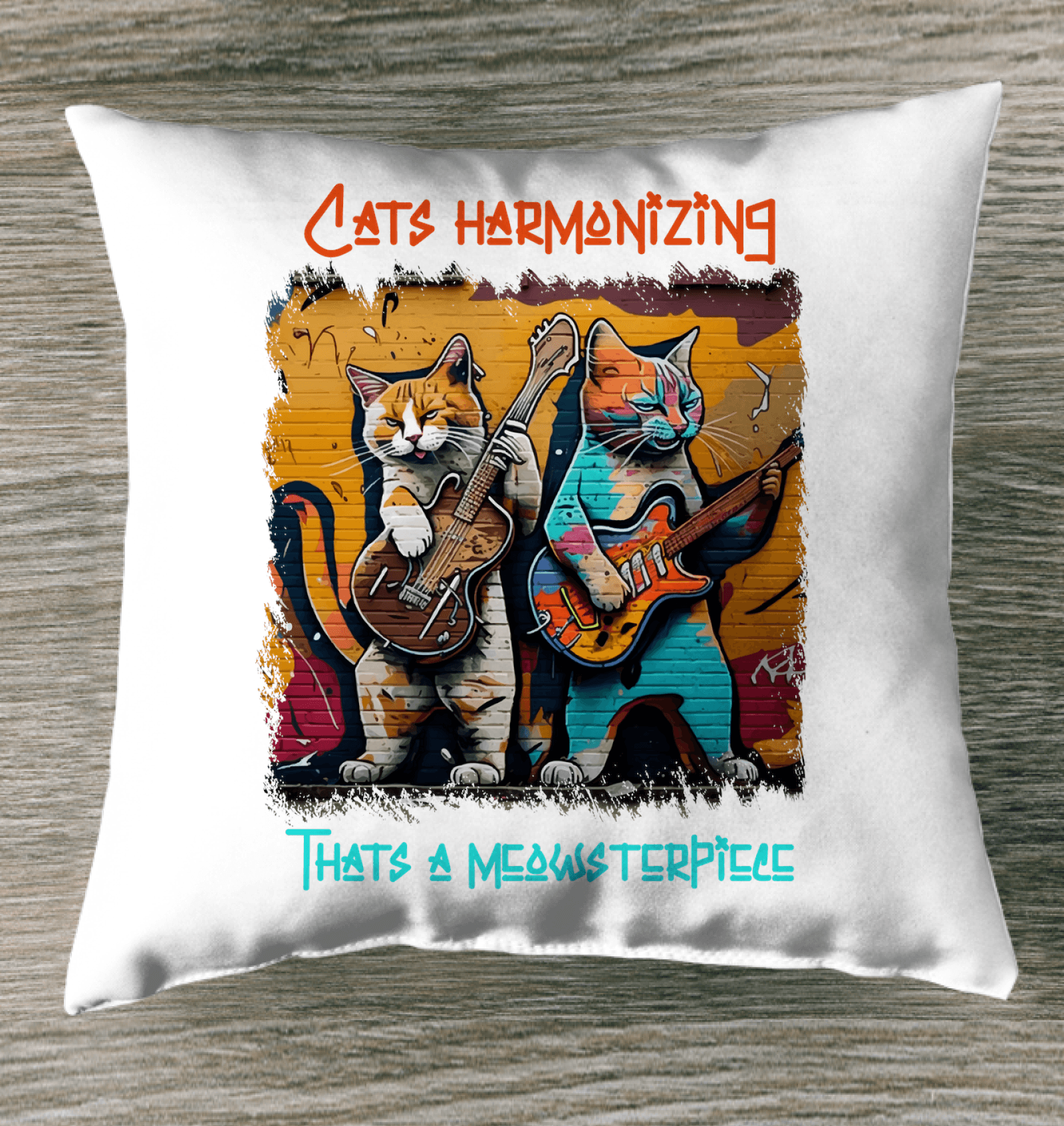 Thats A Meowsterpiece Outdoor Pillow - Beyond T-shirts