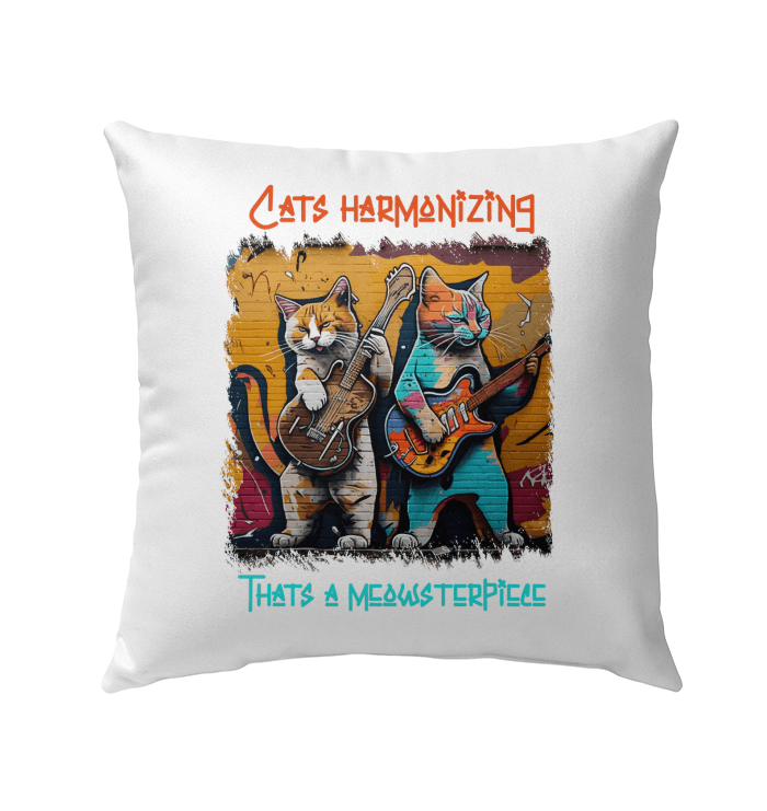 Thats A Meowsterpiece Outdoor Pillow - Beyond T-shirts