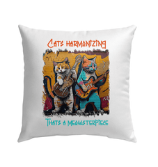 Thats A Meowsterpiece Outdoor Pillow - Beyond T-shirts