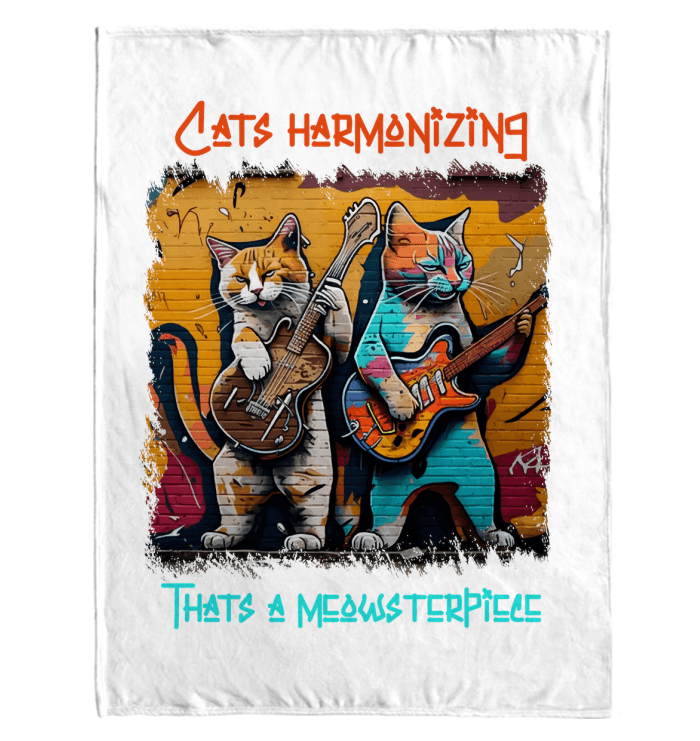 Thats A Meowsterpiece Sherpa Blanket - Beyond T-shirts