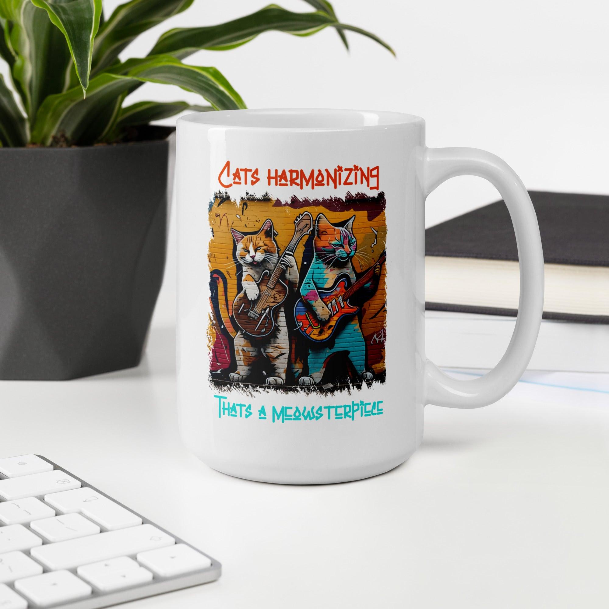 Thats A Meowsterpiece White glossy mug - Beyond T-shirts