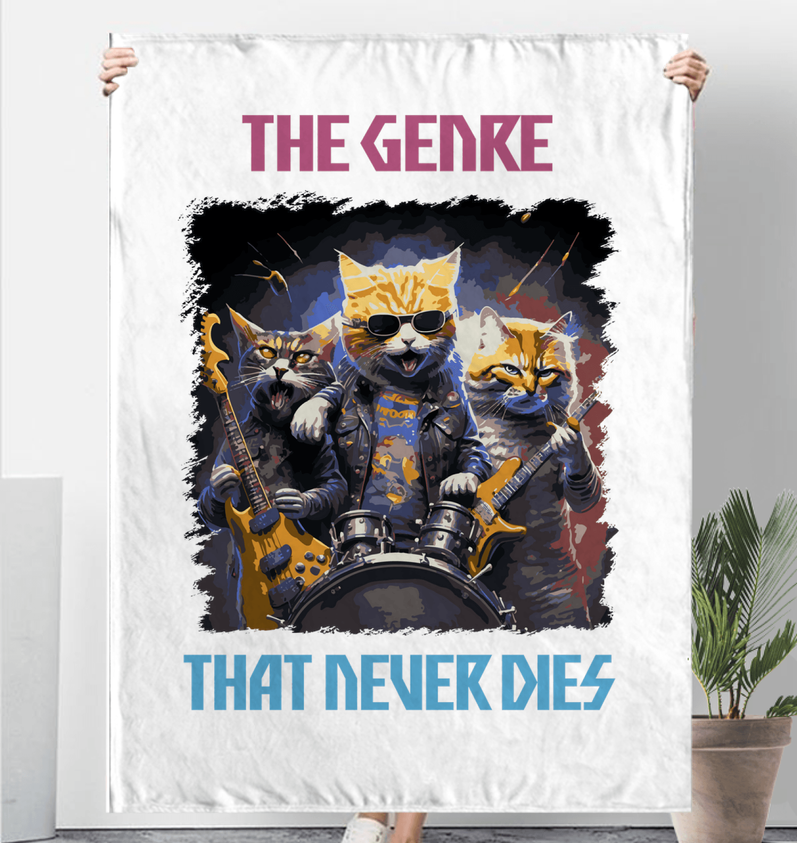 The Genre That Never Dies Sherpa Blanket - Beyond T-shirts