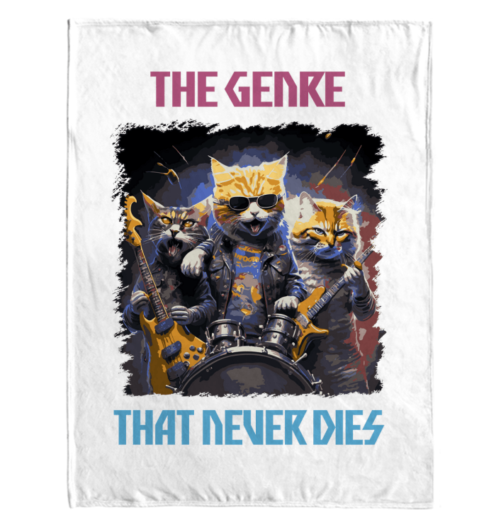 The Genre That Never Dies Sherpa Blanket - Beyond T-shirts