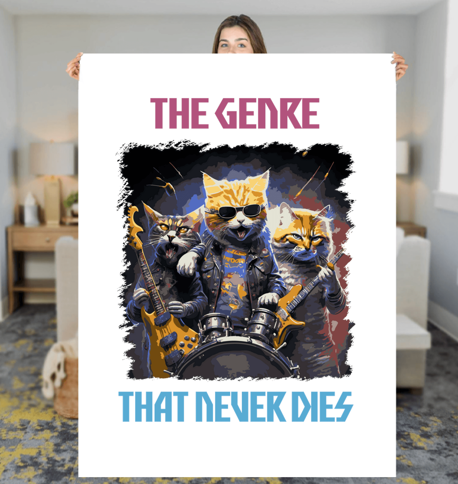 The Genre That Never Dies Sherpa Blanket - Beyond T-shirts