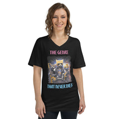 The Genre That Never Dies Unisex Short Sleeve V-Neck T-Shirt - Beyond T-shirts
